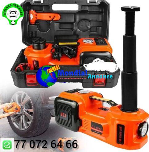 Cric Hydraulique 5T avec Compresseur Intégré – Outil Indispensable !