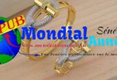Bague en Plaqué Or Bijoux Original – Disponible en Gros sur Commande