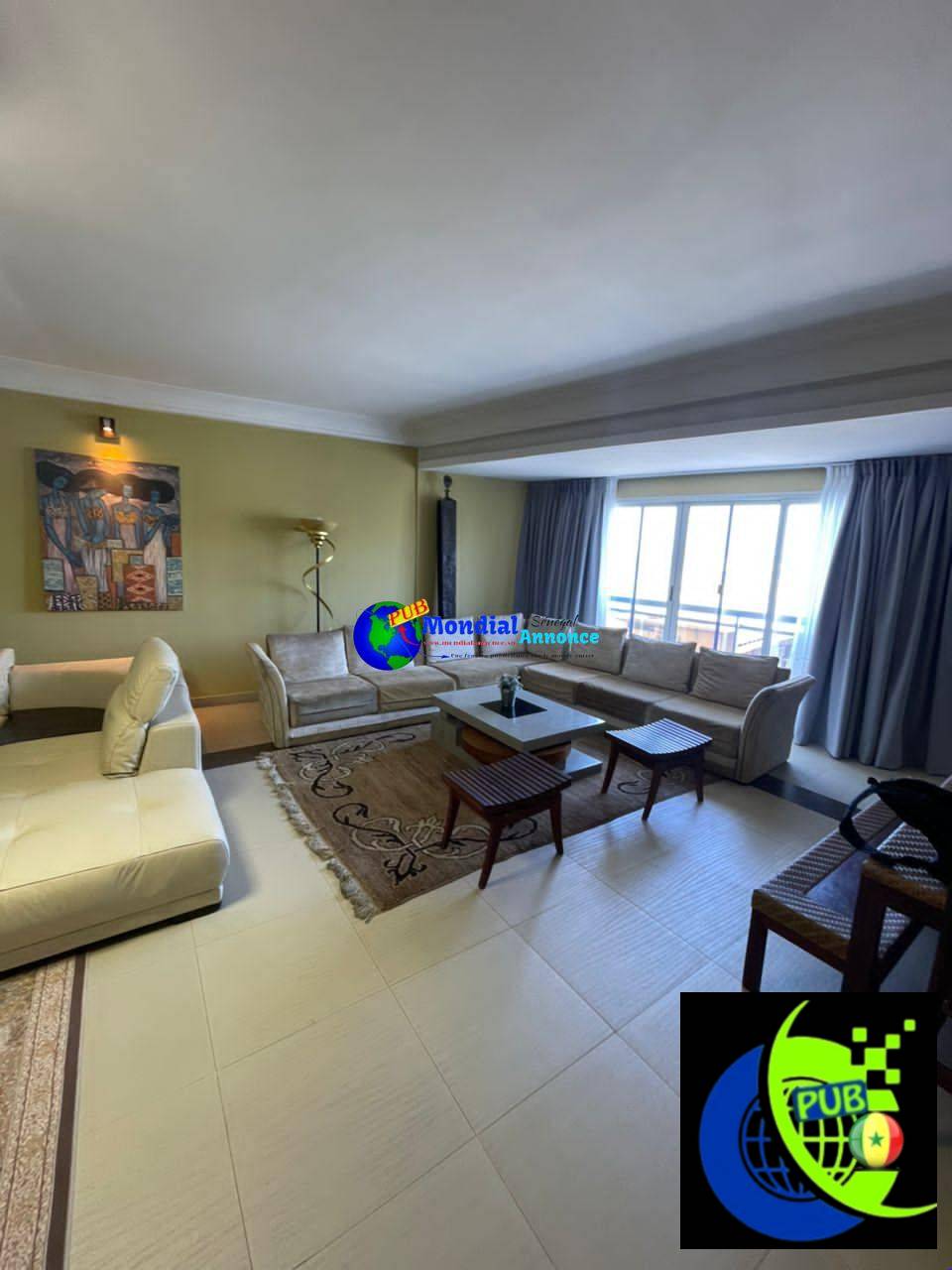 Appartement de Haut Standing (3 Chambres) avec Vue Mer – Derrière l’Hôtel Pullman, Plateau !