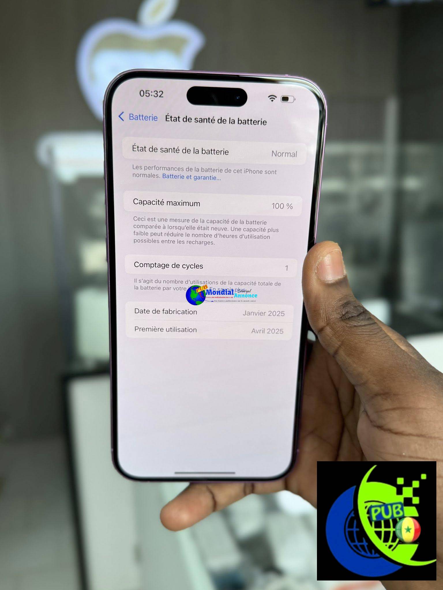 iPhone 16 Plus Rose 128 Go (eSIM) – Neuf, Très Bon État, Vendu sur Facture !