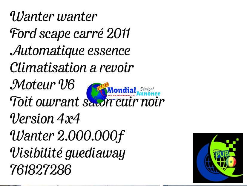Ford Escape 2011 d’occasion A Vendre – Essence Automatique 4×4