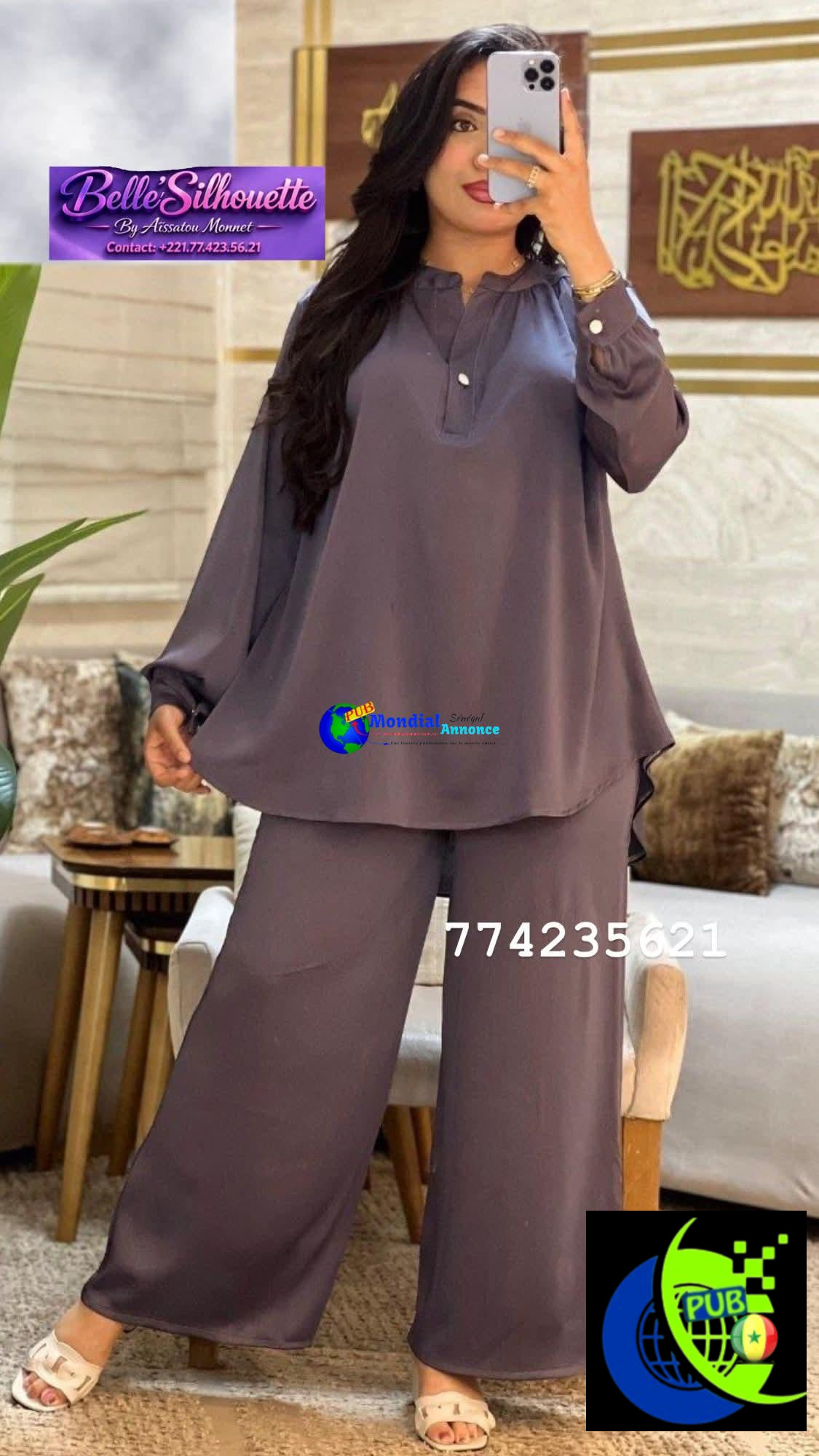 Ensemble Bas Large de qualité pour Femme. Contact : 774235621