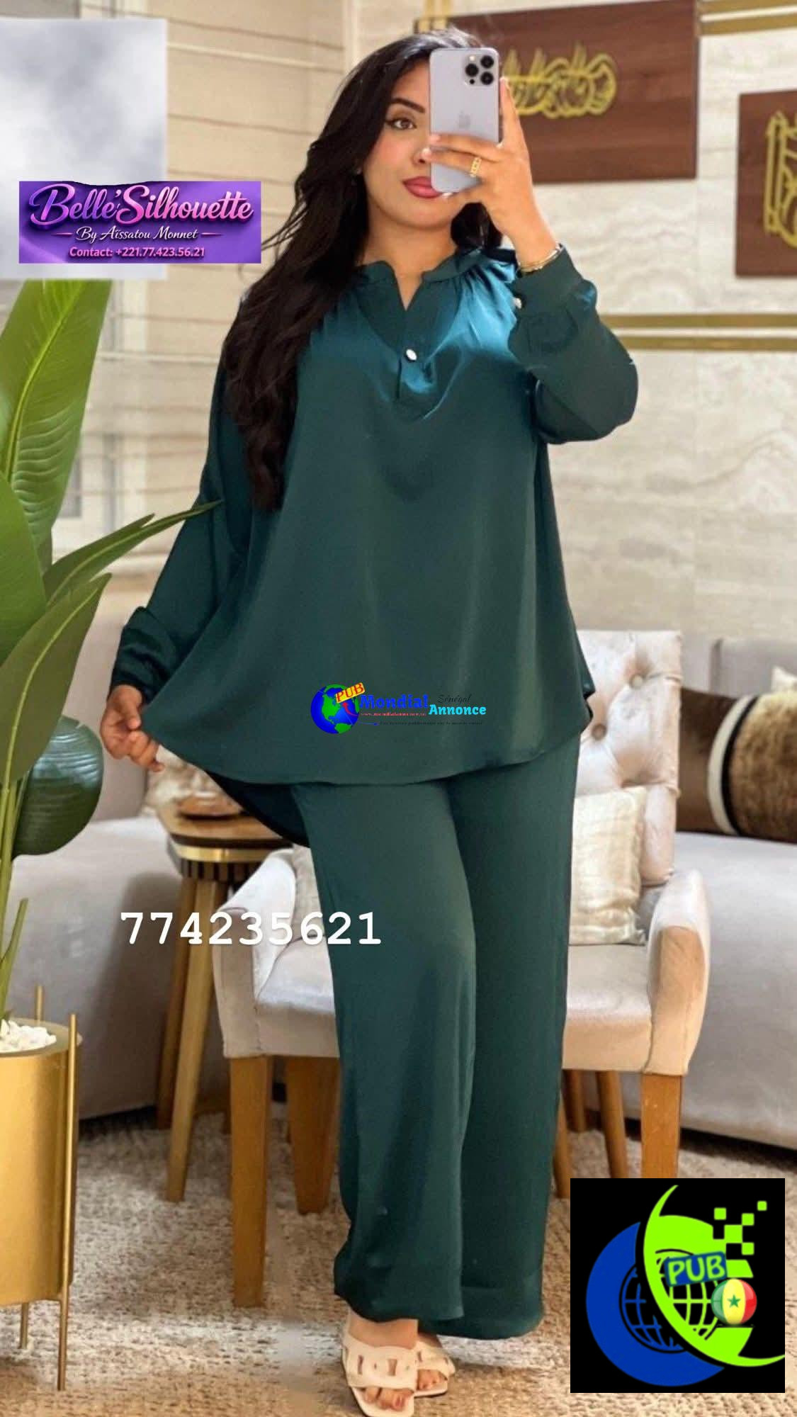 Ensemble Bas Large de qualité pour Femme. Contact : 774235621