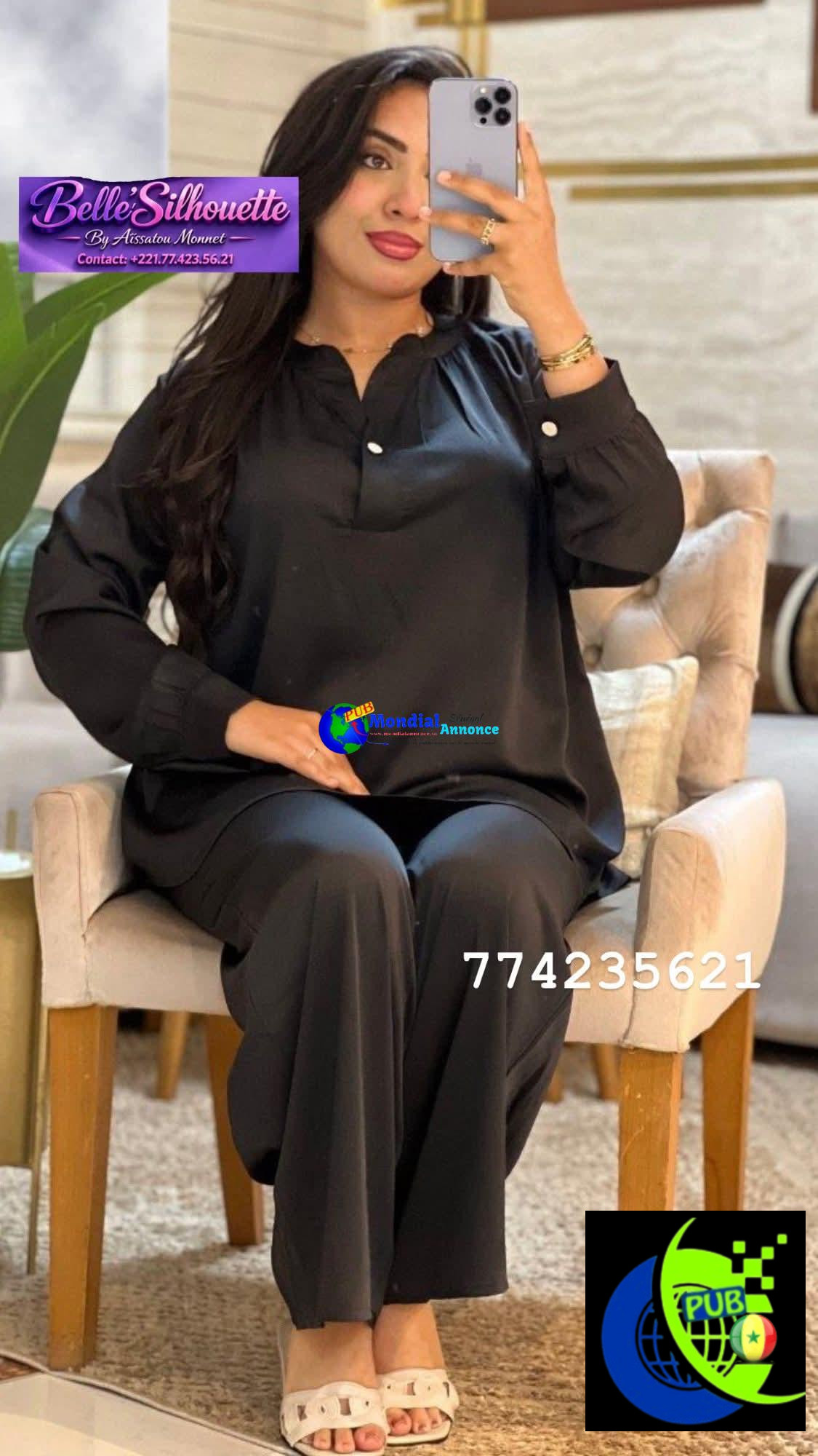 Ensemble Bas Large de qualité pour Femme. Contact : 774235621