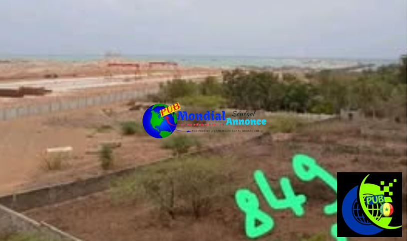 Terrain de 849 m² double angle avec vue sur mer à Toubab Dialaw–Opportunité rare !