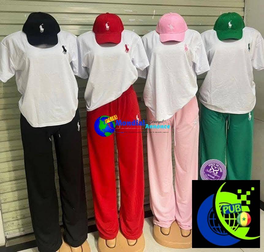 Nouvel Arrivage – Ensemble T-shirt + Casquette Original 100% Coton pour femmes
