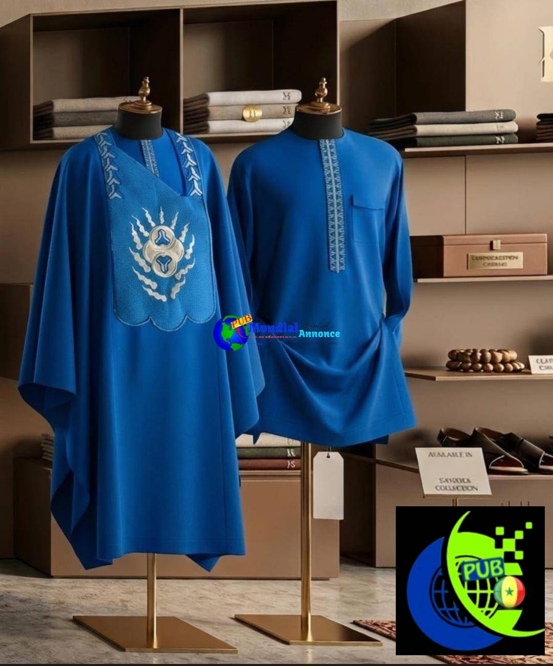 Grand Boubou de 3 Pièces pour Hommes – Tenue Traditionnelle de Qualité Supérieure disponible