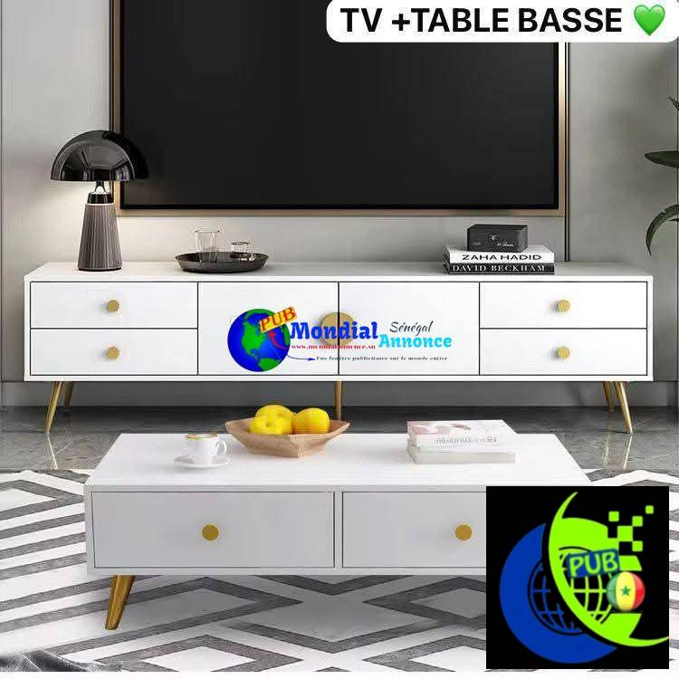 Ensemble Meuble TV et Table Basse disponibles à Dakar