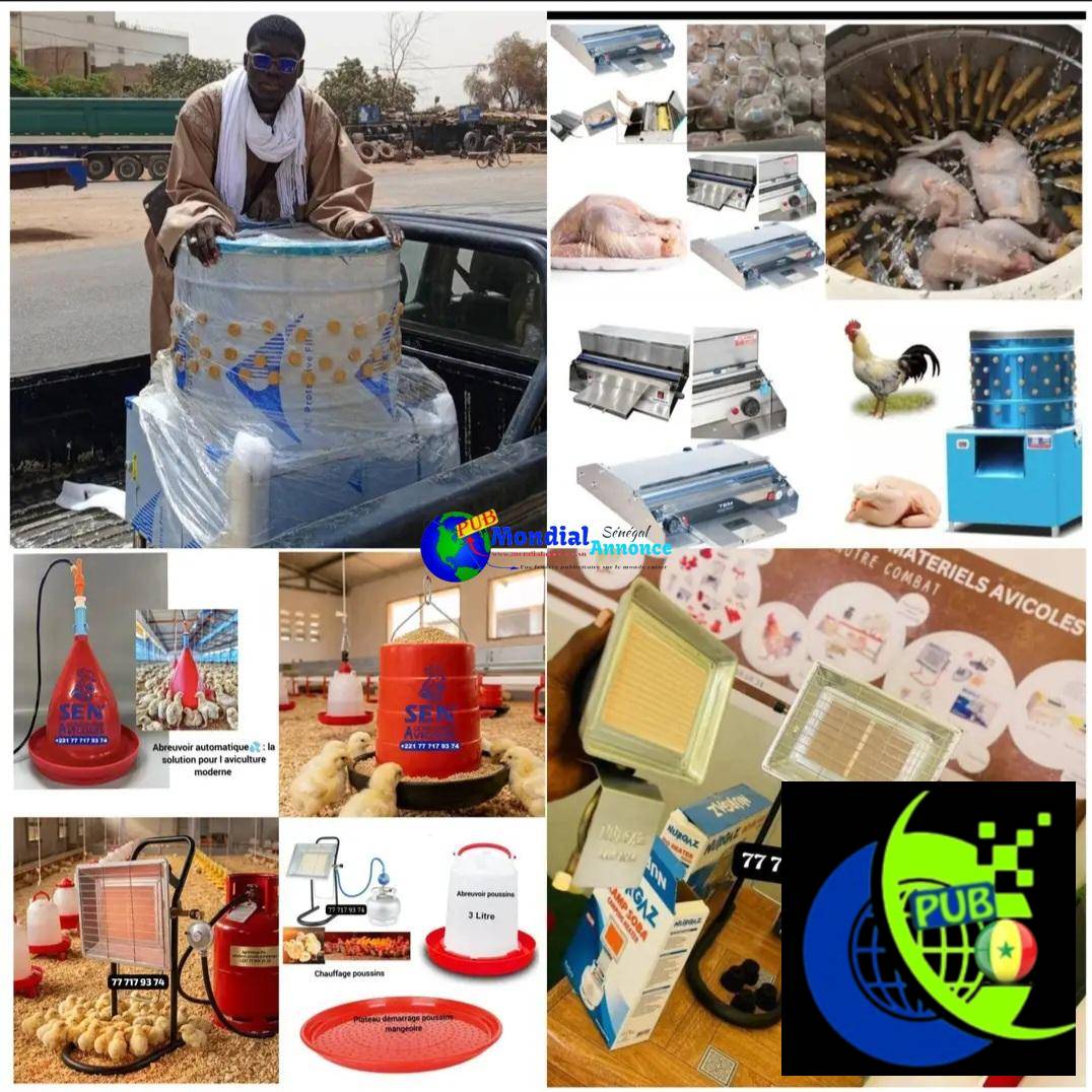Matériels Avicoles Professionnels – Équipements Élevage de Volaille Haute Qualité au Sénégal