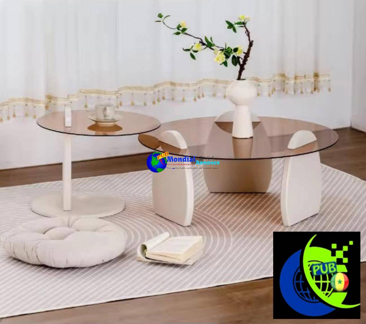 Tables Basses en Verre Modernes disponibles à 37 500 FCFA