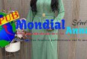 Robes Longues Tendances et Élégantes disponibles à Dakar. WhatsApp : 782411028