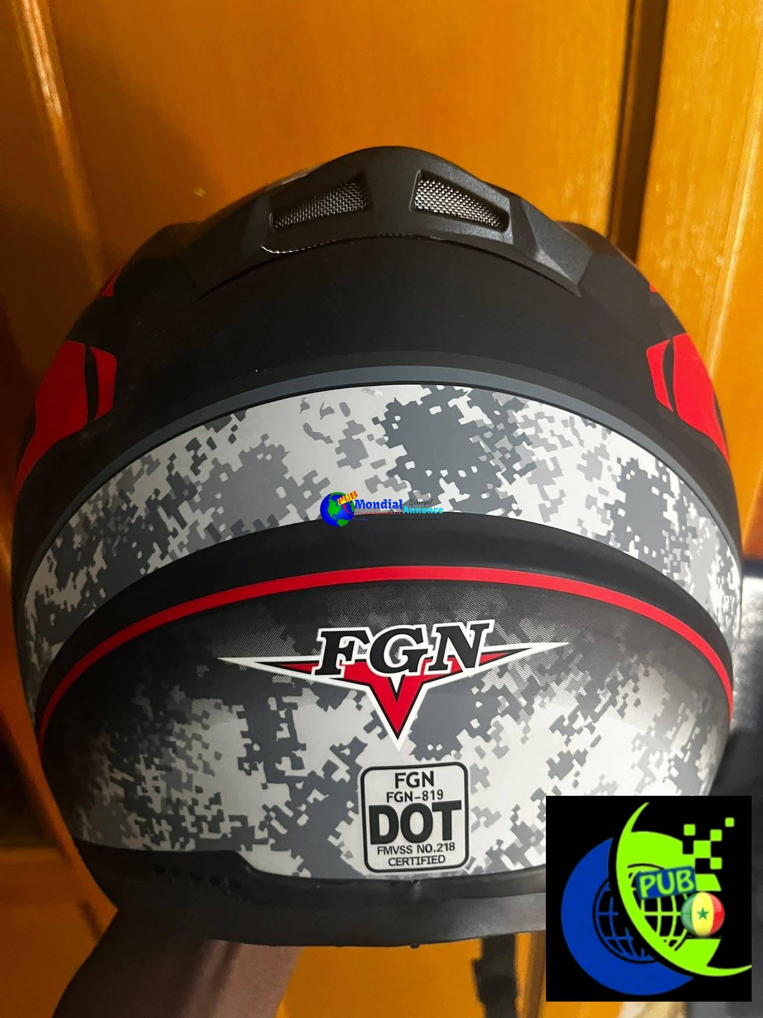 Casque de Moto (FGN) Professionnel disponible au 77 287 58 77