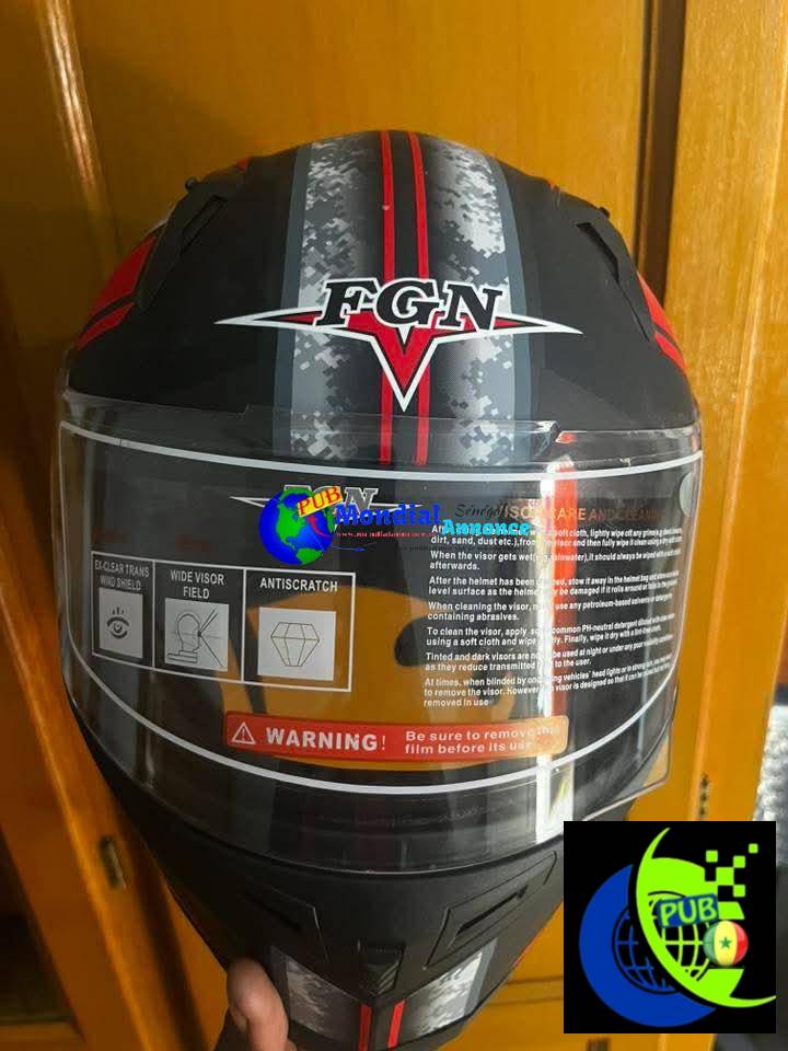 Casque de Moto (FGN) Professionnel disponible au 77 287 58 77