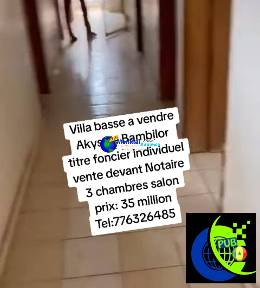 Villa Basse de type F4 à Vendre à Bambilor