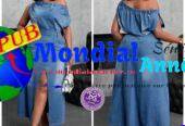 Robes en Jean de Qualité Supérieure disponibles à 12000 FCFA