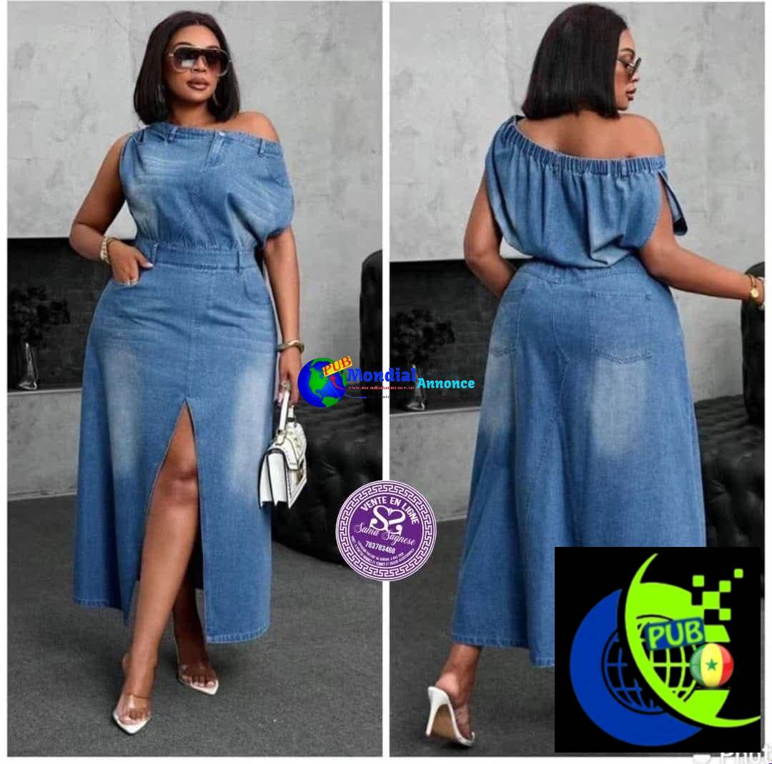 Robes en Jean de Qualité Supérieure disponibles à 12000 FCFA