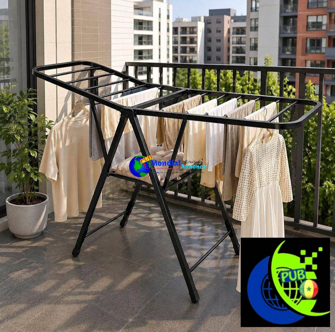 Sèche-Linge Portatif et Pliable. Prix : 20 000 F CFA