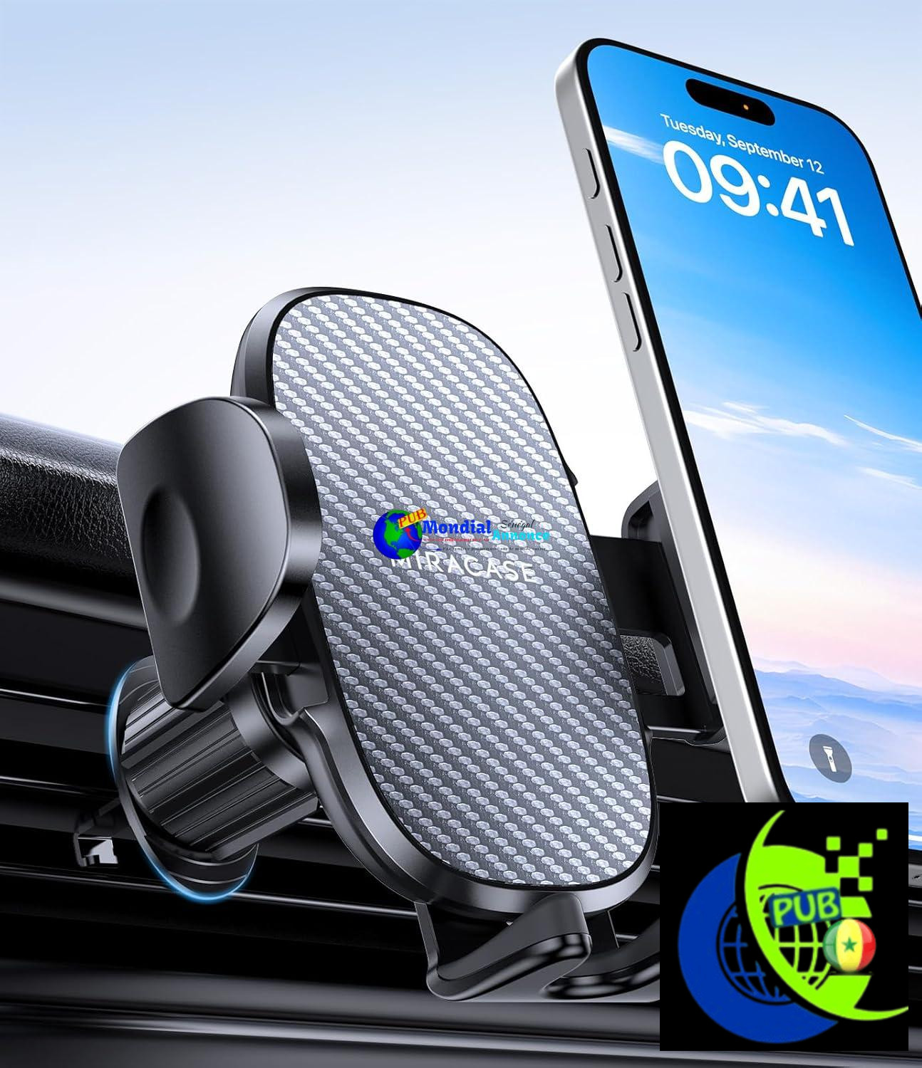 Support Téléphone Voiture Miracase – Stable, Pratique et Ultra Résistant