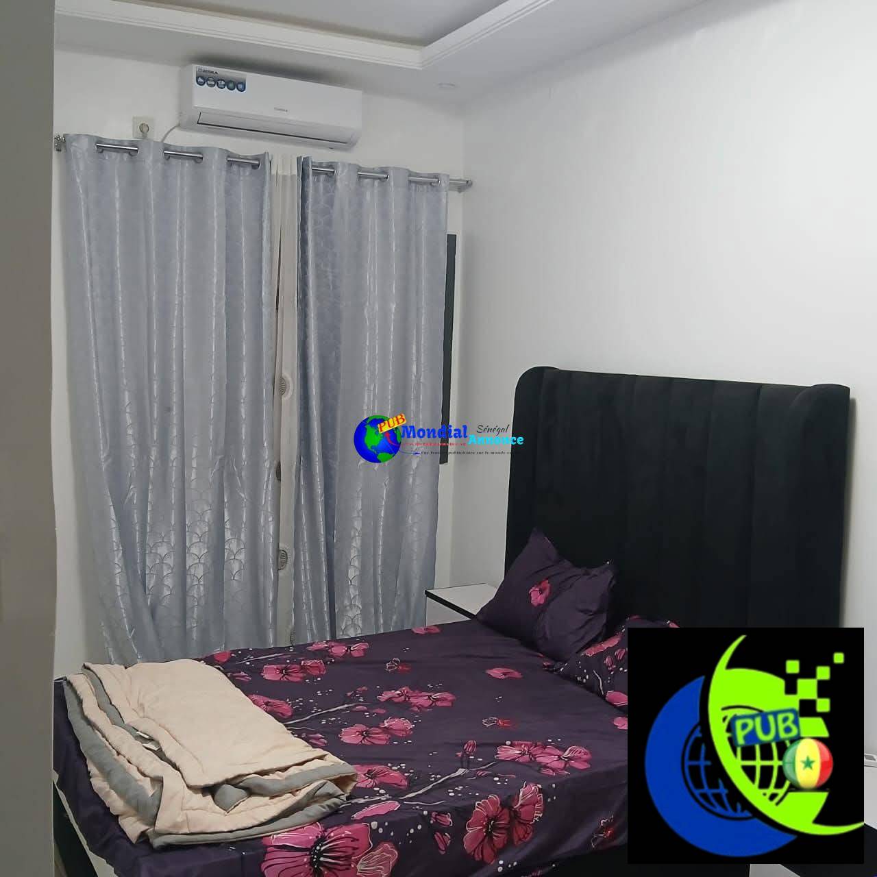 Mini Studio Meublé et Climatisé disponible – Ouest Foire. Tél : 789688636