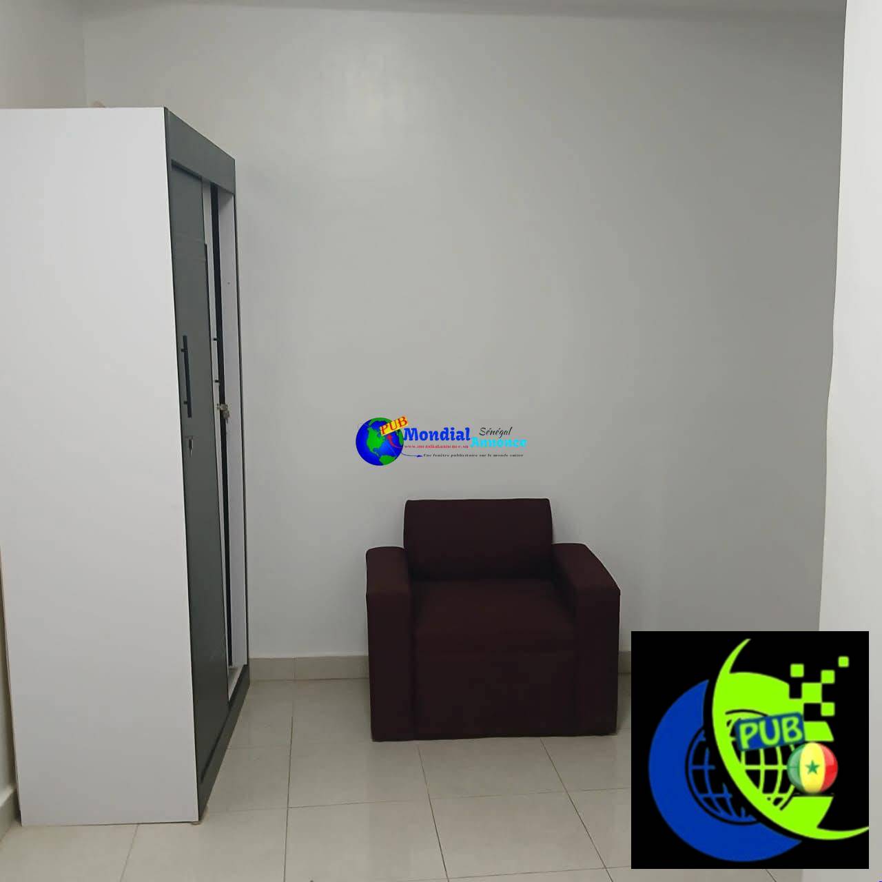Mini Studio Meublé et Climatisé disponible – Ouest Foire. Tél : 789688636