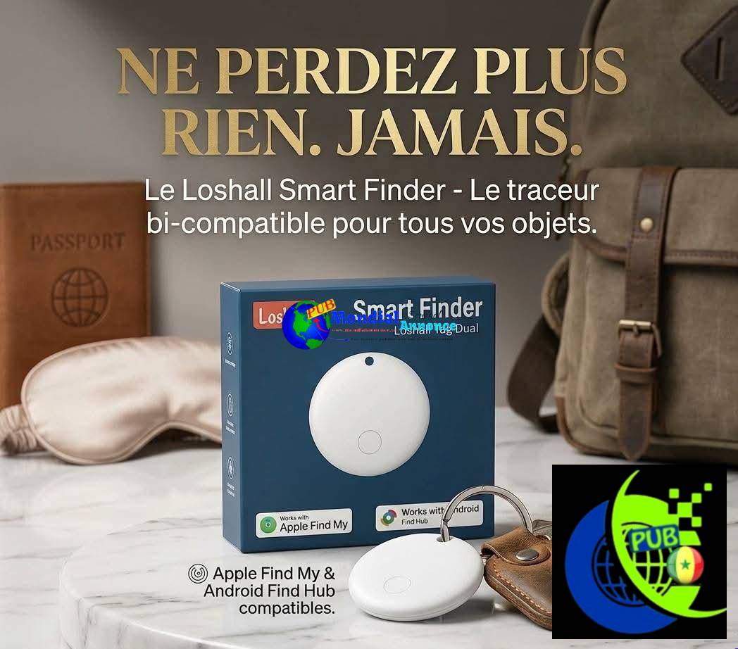 Smart Finder Loshall Tag Dual – Traceur Anti-Perte à Keur Massar pour 10 000 F CFA