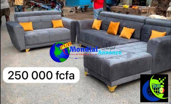 Salon en L moderne à vendre à 250 000 FCFA