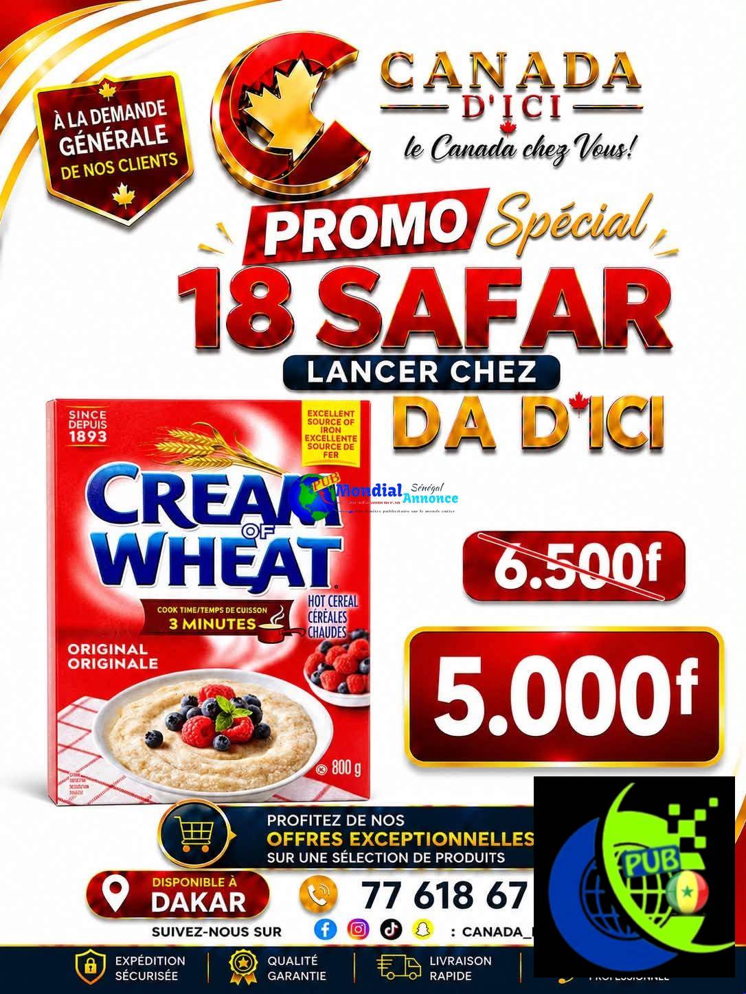 Promo 18 Safar chez Canada D’ICI–Produits importés du Canada