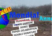 Terrain 300 m² à vendre à Ville Neuve Pointe Sarène – 5 000 000 FCFA