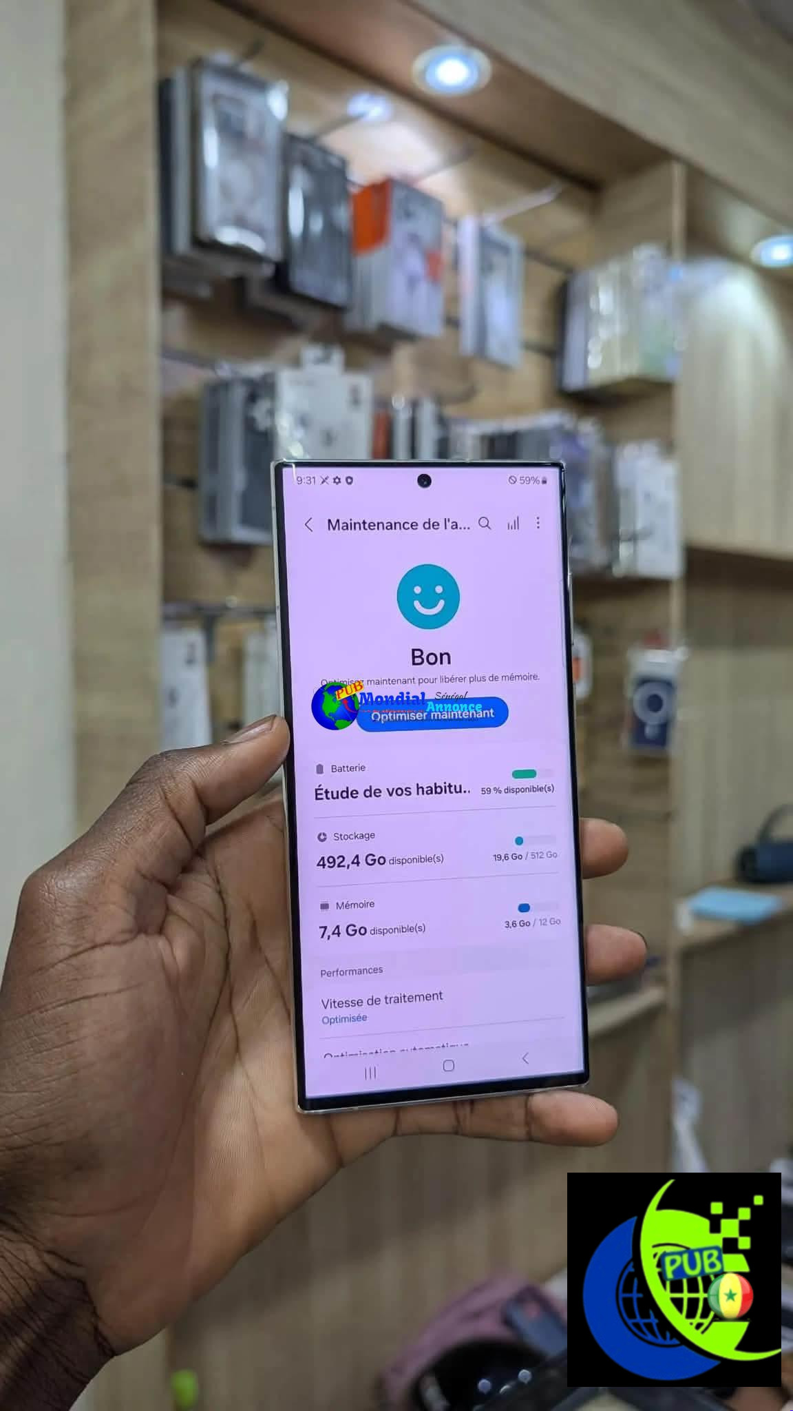 Samsung Galaxy S22 Ultra de 512 Go disponible à Dakar