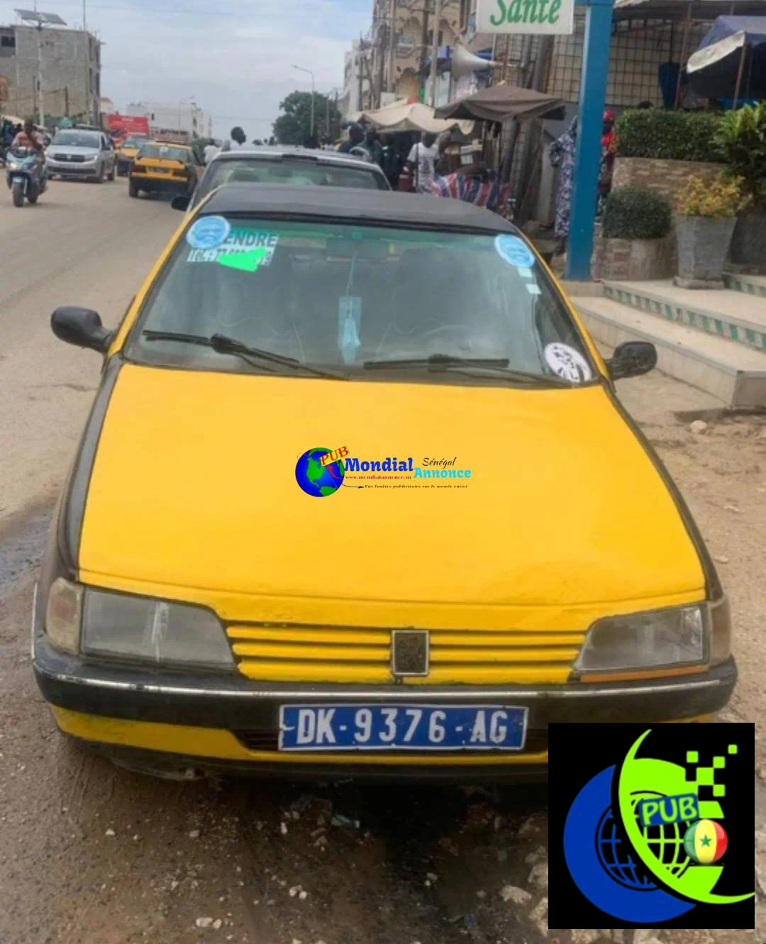 Taxi Peugeot 405 avec Papiers Complets à vendre à Dakar. Prix : 2 000 000 F CFA