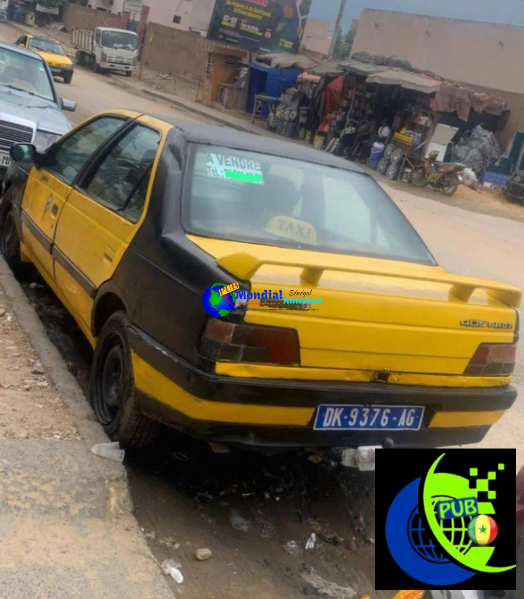 Taxi Peugeot 405 avec Papiers Complets à vendre à Dakar. Prix : 2 000 000 F CFA
