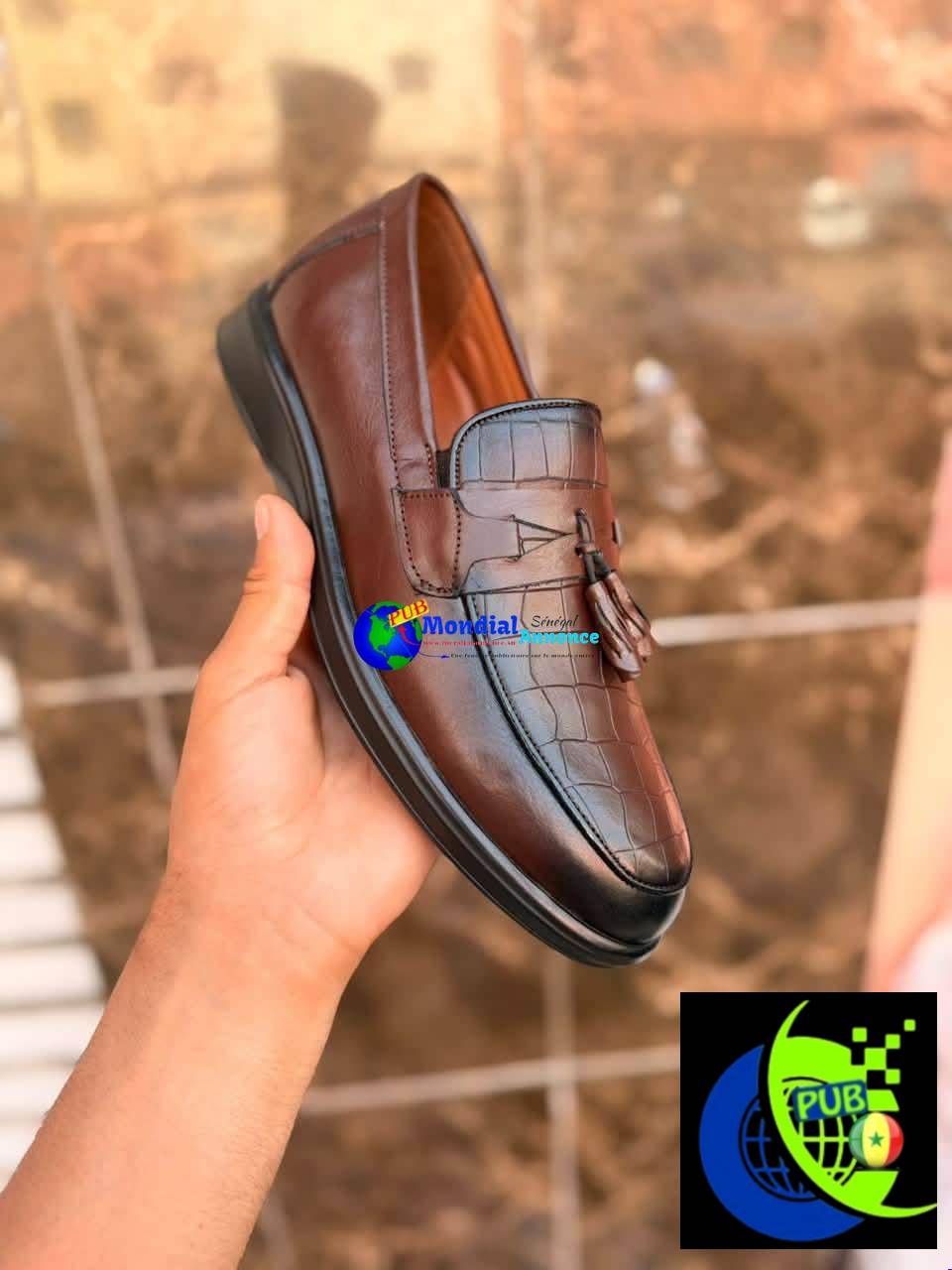 Mocassins Homme en Cuir 100% (Pointures 40 à 46) disponibles à 20 000 F CFA