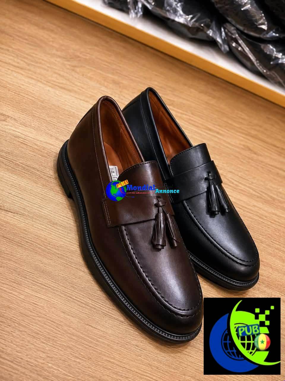 Mocassins Homme en Cuir 100% (Pointures 40 à 46) disponibles à 20 000 F CFA