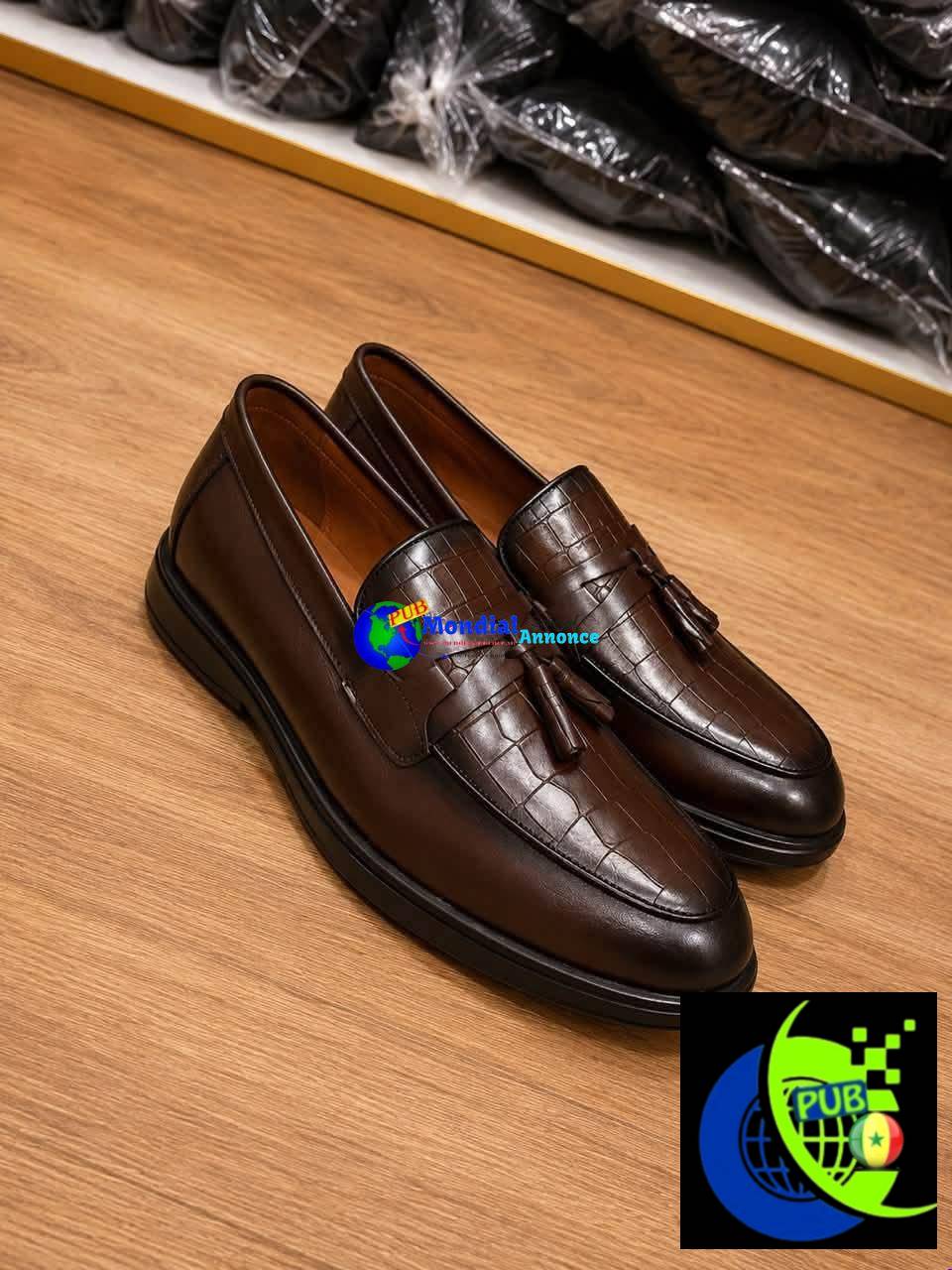 Mocassins Homme en Cuir 100% (Pointures 40 à 46) disponibles à 20 000 F CFA