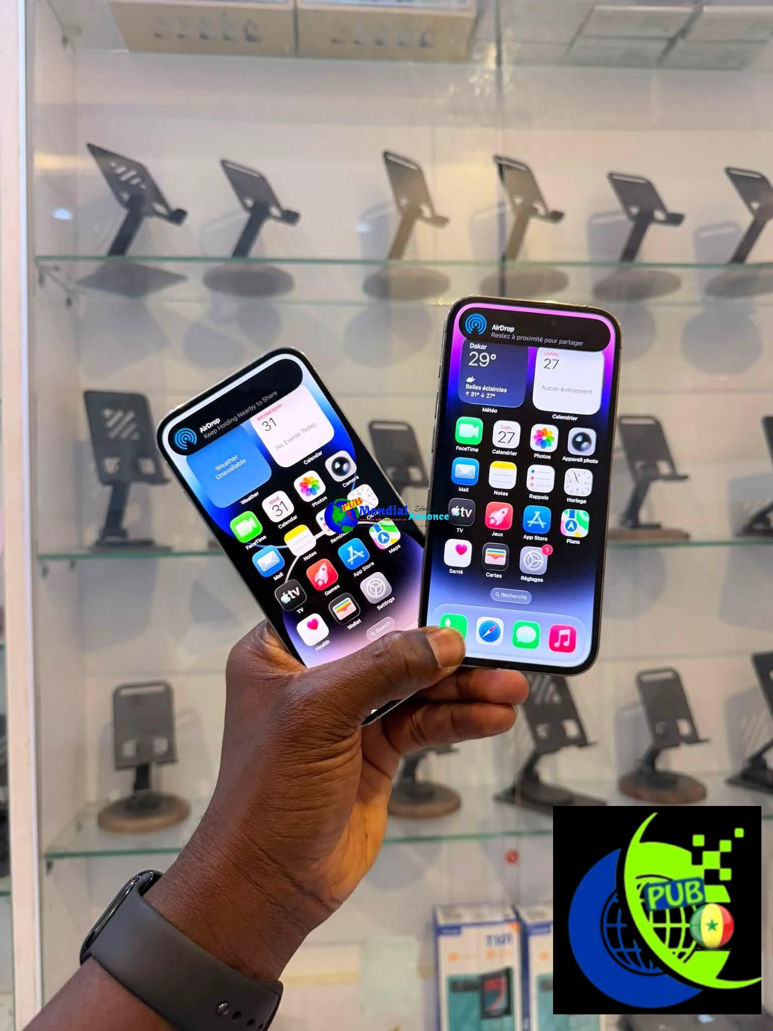 iPhone 14 Pro 256 Go US (Blanc & Gold) disponible à Médina, Dakar
