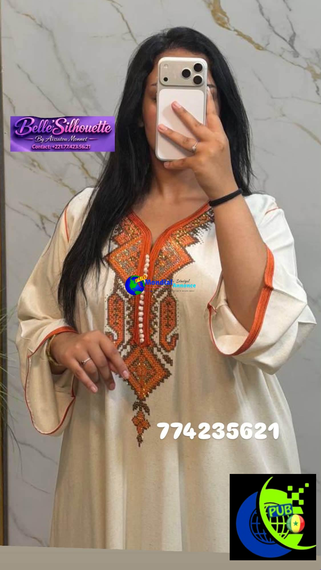 Abayas Très Chic en Coton Supérieur disponibles à Dakar pour Femmes. Contact : 77 423 56 21.