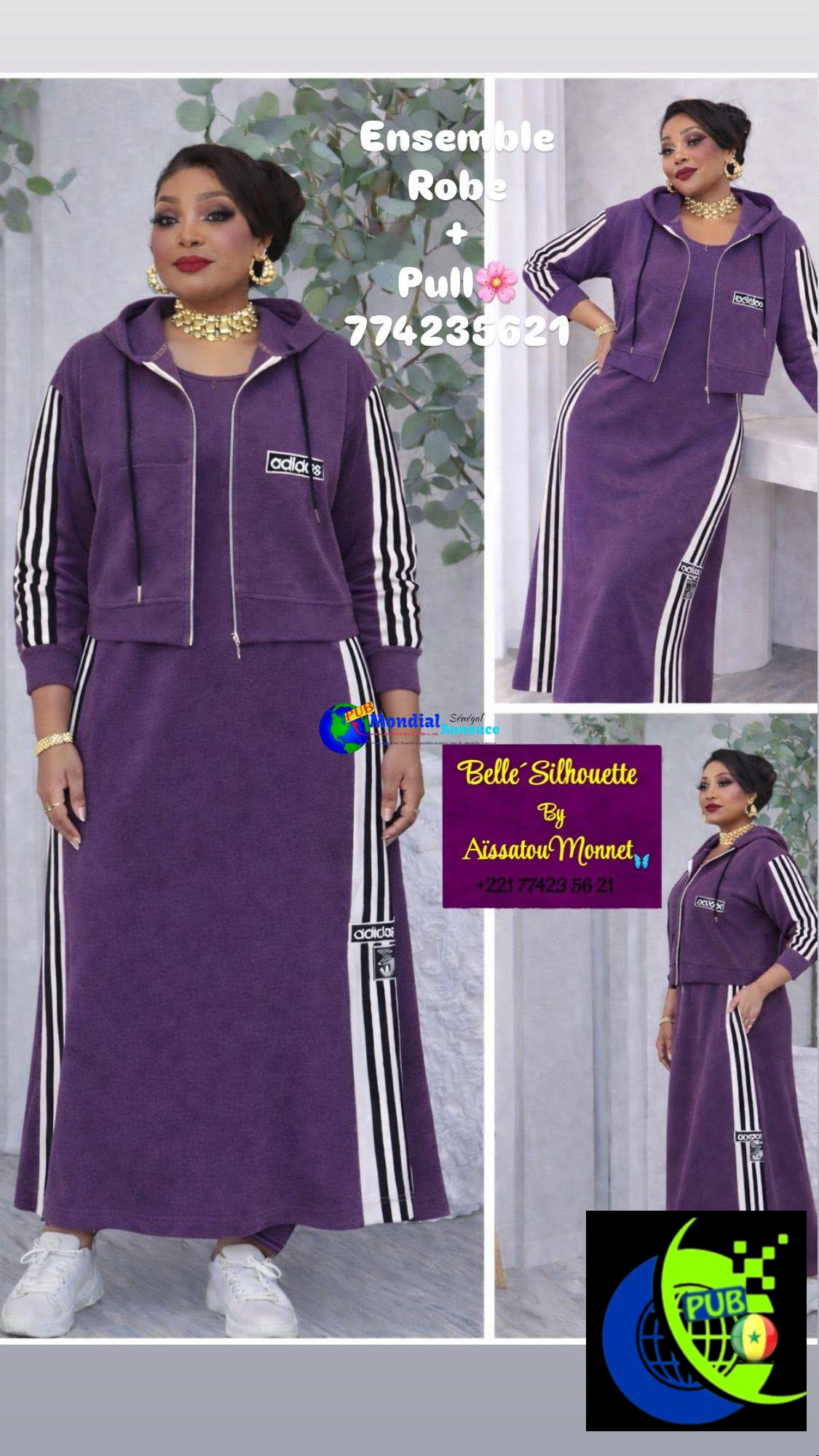 Ensemble 2 pièces Robe + Pull – Qualité Supérieure | Belle’silhouette