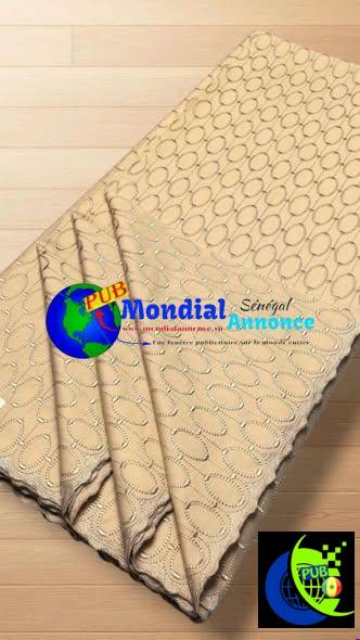 Brodé Original Menlace Pur Coton 5 Yards à Dakar – 50 000 FCFA