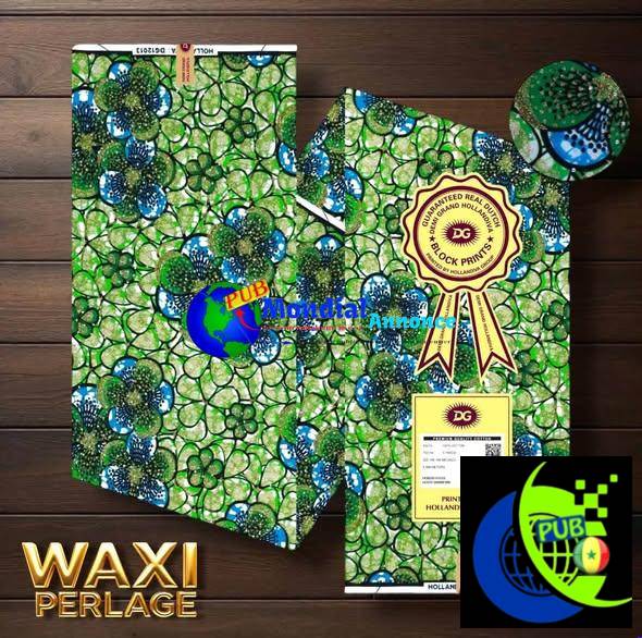 Super Wax Vlisco Hollandais Perlage Original – Élégance & Qualité Premium à Dakar
