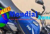 TVS à vendre, moteur 125, avec CMC en cours. Une moto pratique pour vos déplacements quotidiens.