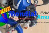 TVS à vendre, moteur 125, avec CMC en cours. Une moto pratique pour vos déplacements quotidiens.