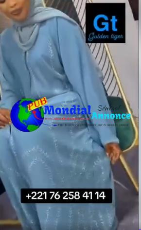 Abaya Dubaï élégante à 22 000 FCFA – Disponible à Dakar