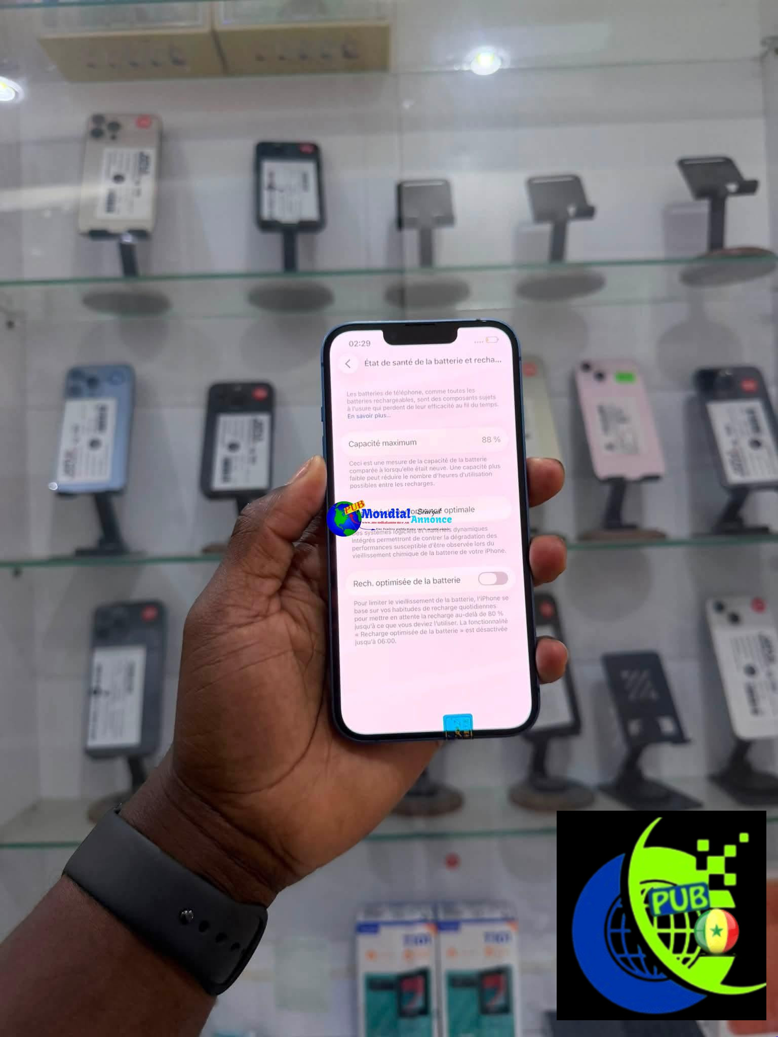 iPhone 13 de 256 Go (Bleu) disponible à Médina, Dakar pour 165 000 F CFA