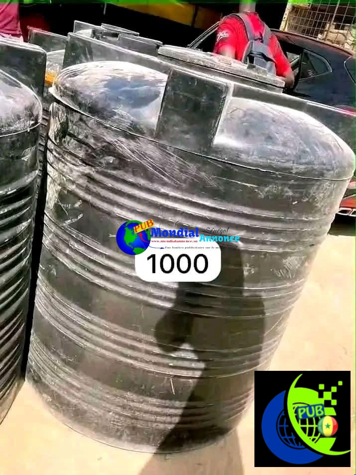 Des Réservoirs d’Eau en Haute Qualité (250 L à 5 000 L) disponibles à Dakar. Contact : 76 690 97 27