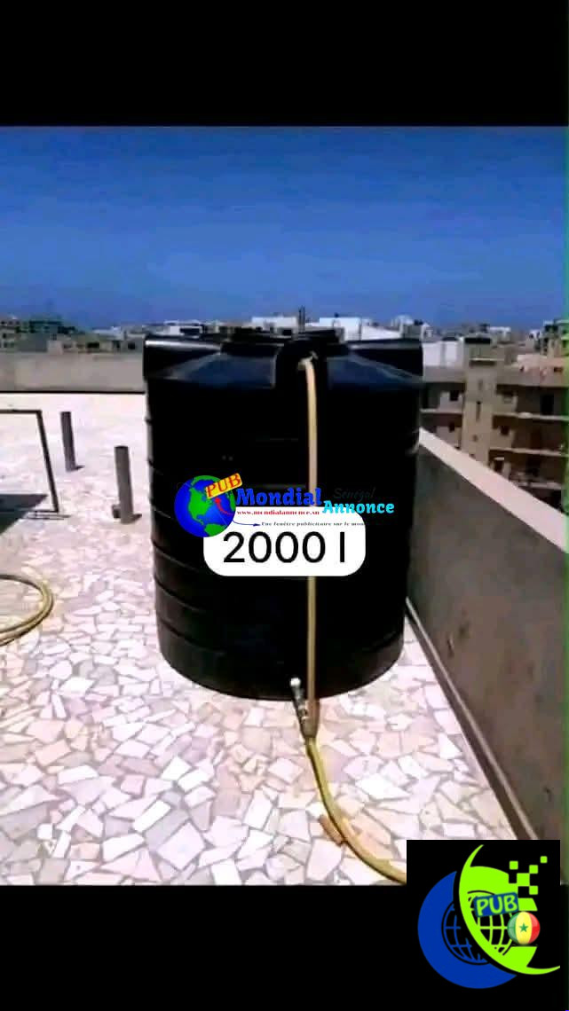 Des Réservoirs d’Eau en Haute Qualité (250 L à 5 000 L) disponibles à Dakar. Contact : 76 690 97 27