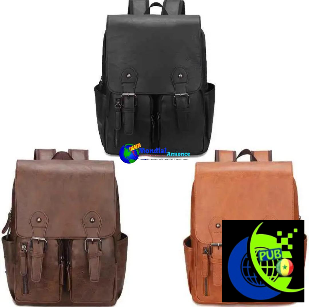 Vente : Sacs à Dos Chic pour Hommes (Noir, Marron, Orange) chez Reims Boutique à Dakar. Prix : 10.000 F CFA