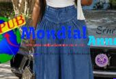 Vente : Pantalon Jeans pour Femmes en Bas Large Original à Dakar. Prix : 12 000 F CFA