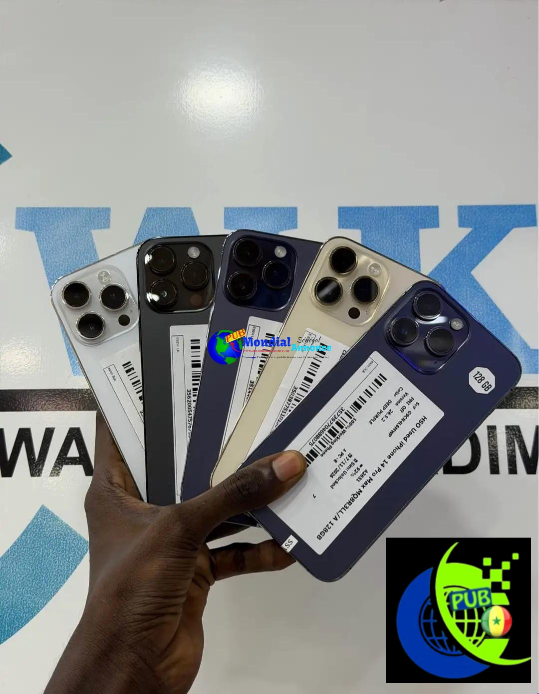 iPhone 14 Pro Max eSIM de 128 Go disponible à Dakar. Prix : 300 000 F CFA