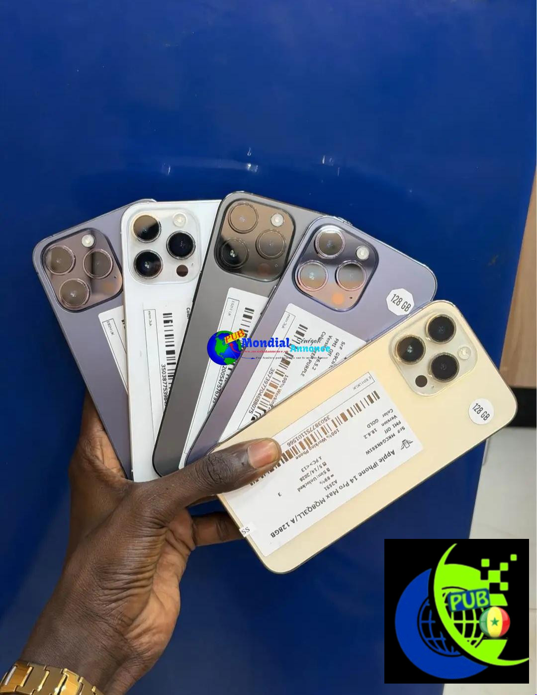 iPhone 14 Pro Max eSIM de 128 Go disponible à Dakar. Prix : 300 000 F CFA