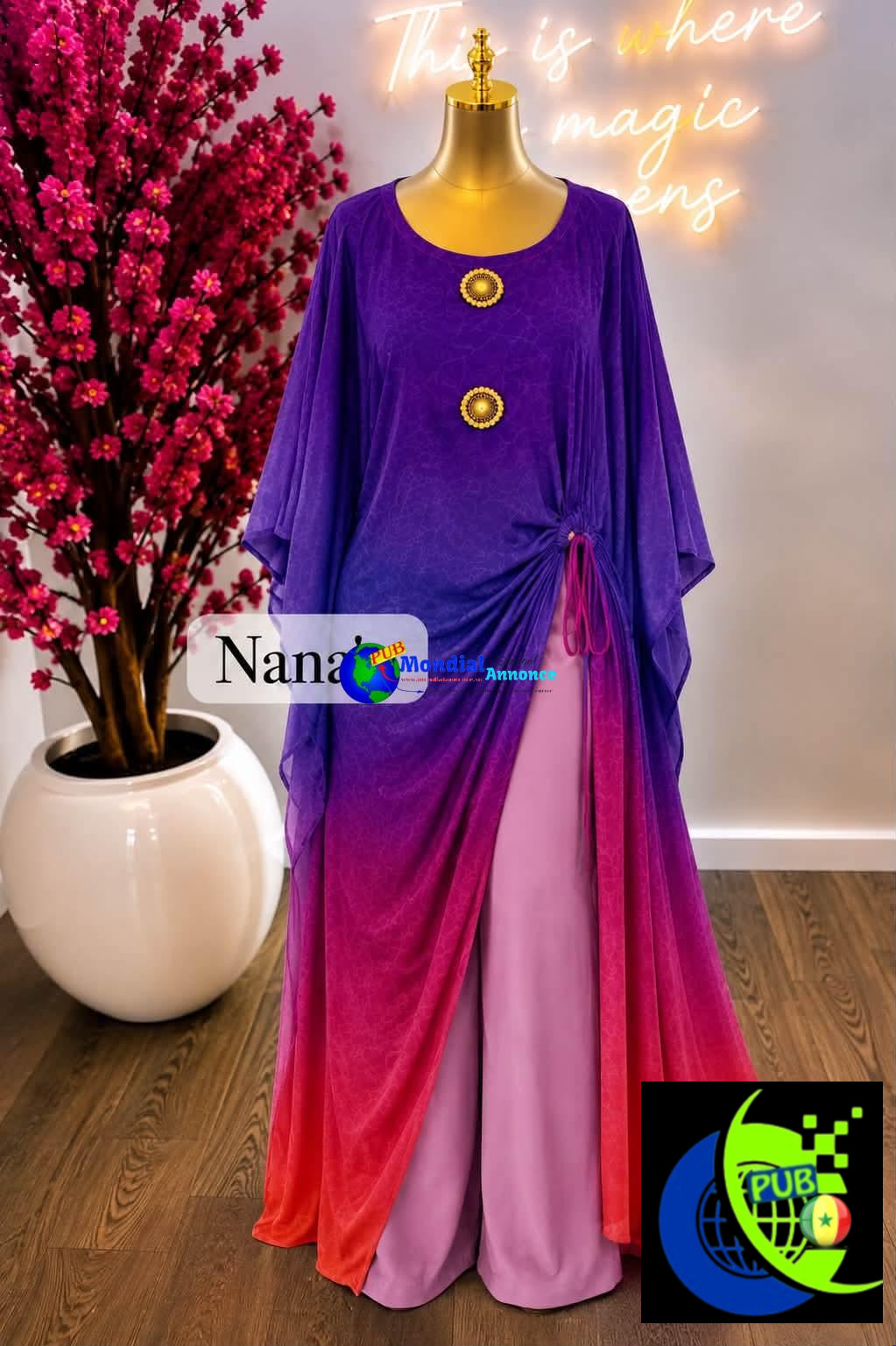 Vente : Ensemble Grande Dame Chic de Qualité dispo en Différentes Couleurs à Dakar. Contact : 775966082